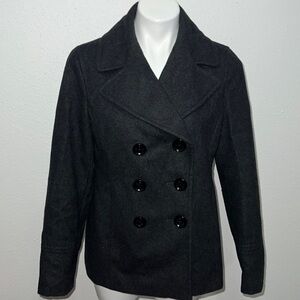Michael Kors Charcoal Gray Peacoat